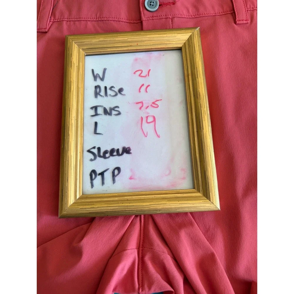 Southern Tide brrr‎ Performance Shorts Mens 40 Coral Pink Cooling Stretch Golf